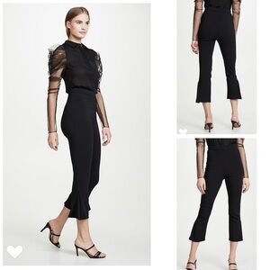 Cushnie pants NWT 10 High Waisted Cropped Fitted Pants Black new